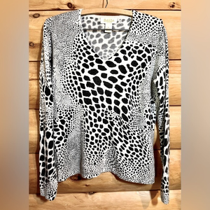 Ladies sweater by Peck & Peck. Silk and‎ Cashmere. Size XL